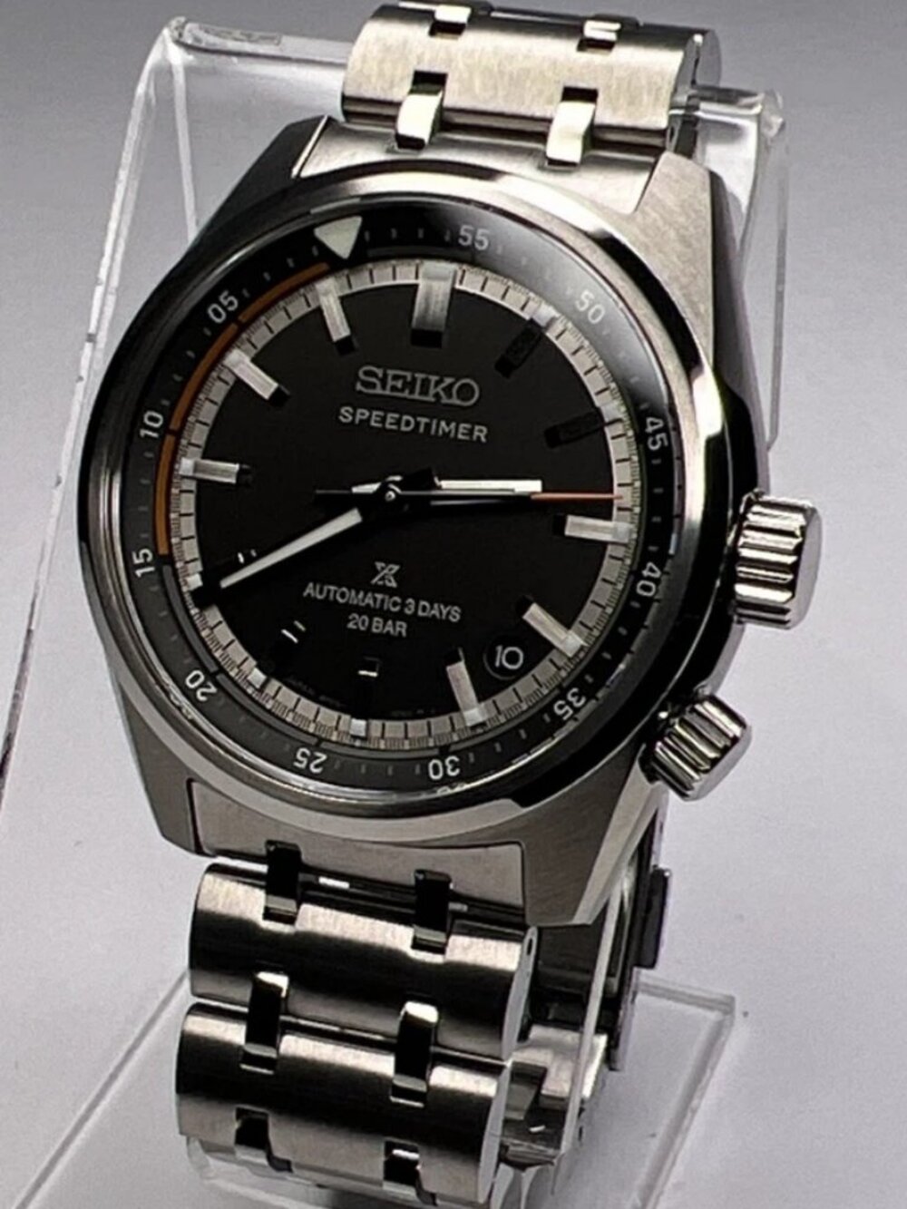 Seiko 2026 Prospex Luxe Speedtimer Automatic Steel Date Watch SPB515 Box Papers